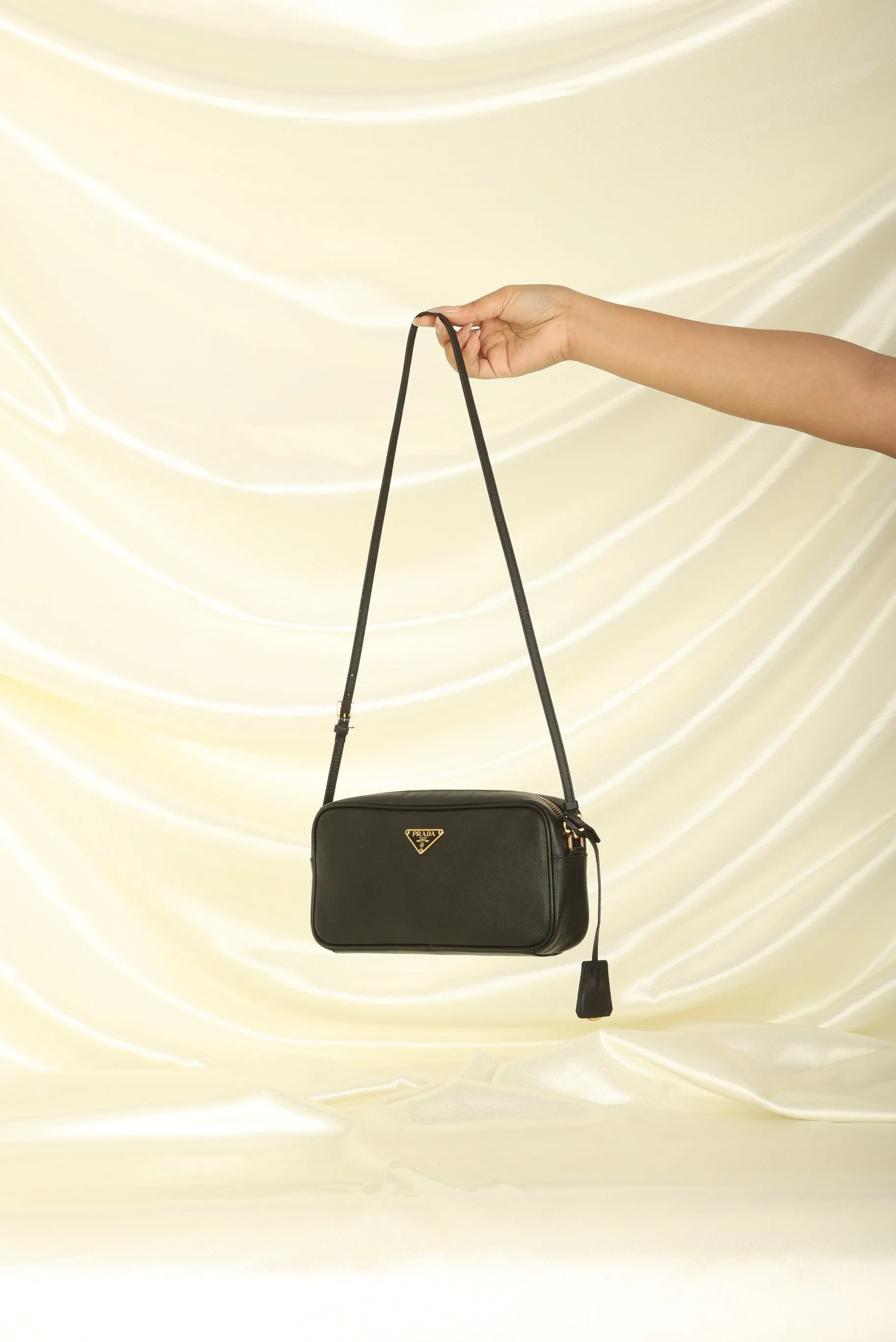 Prada Saffiano Long Shoulder Bag