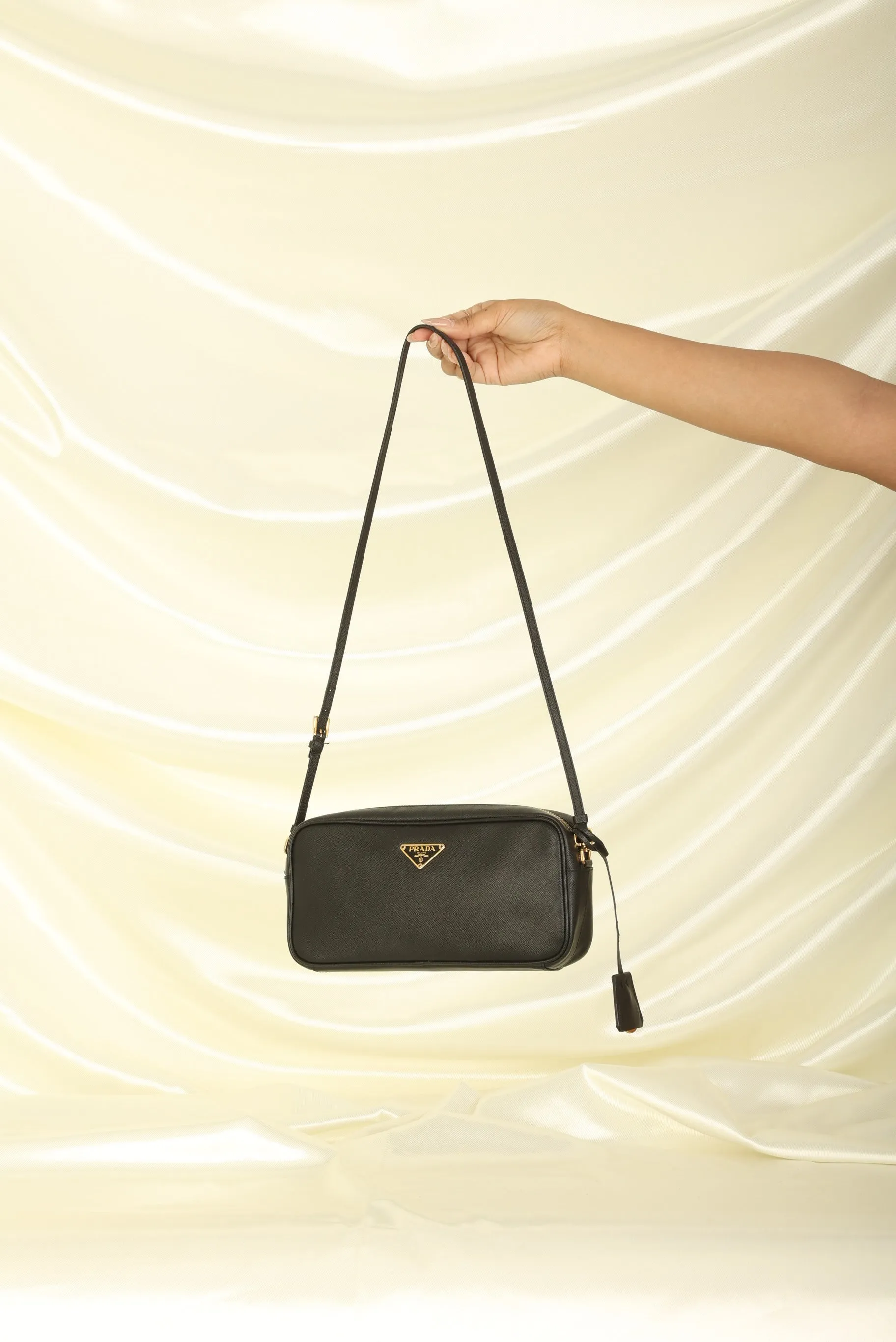 Prada Saffiano Long Shoulder Bag