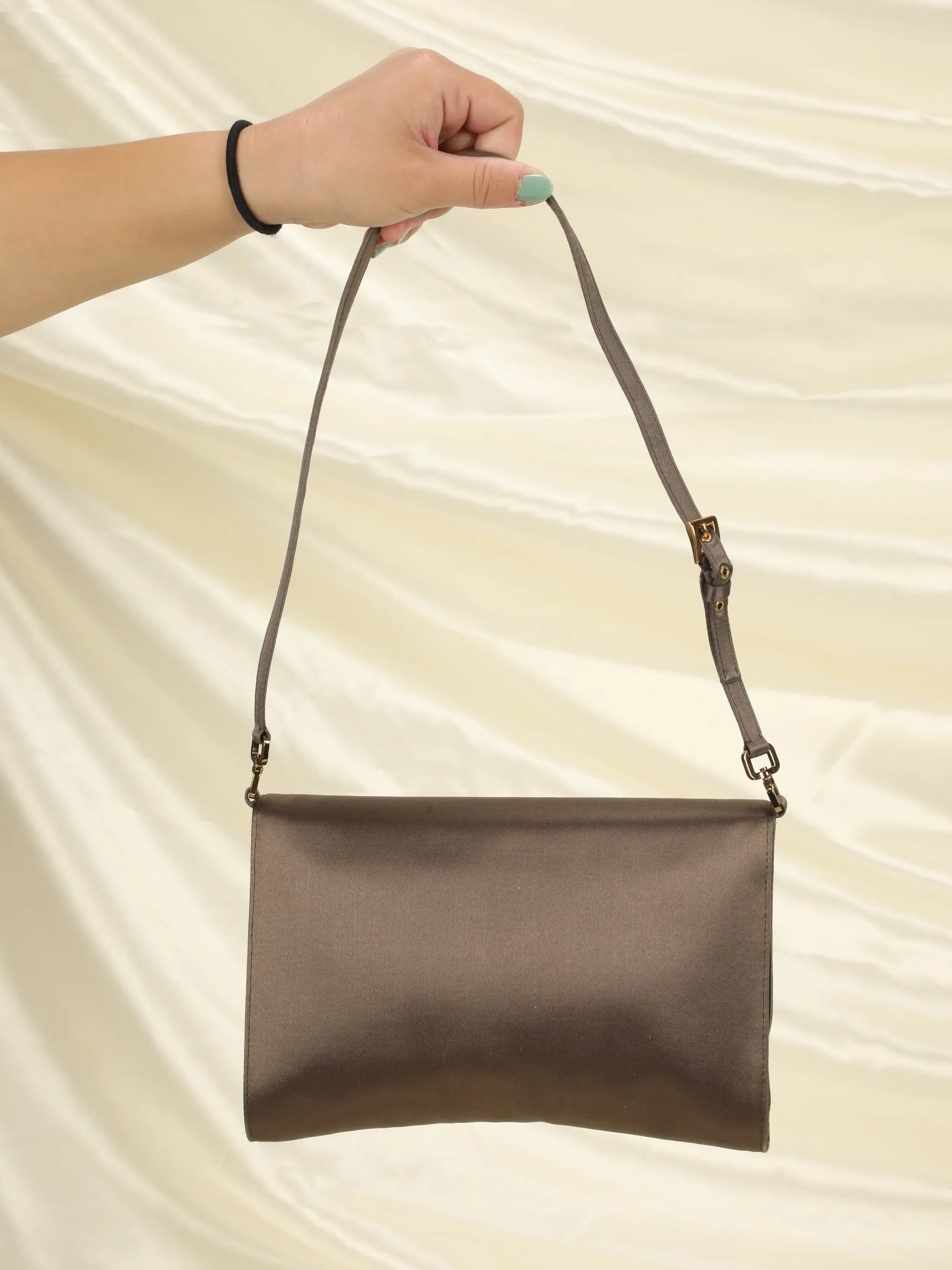 Prada Satin Shoulder Bag