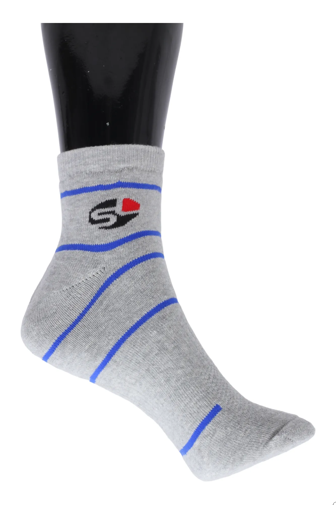 Premium sports ankle Washed socks 94006 (SET OF 1)
