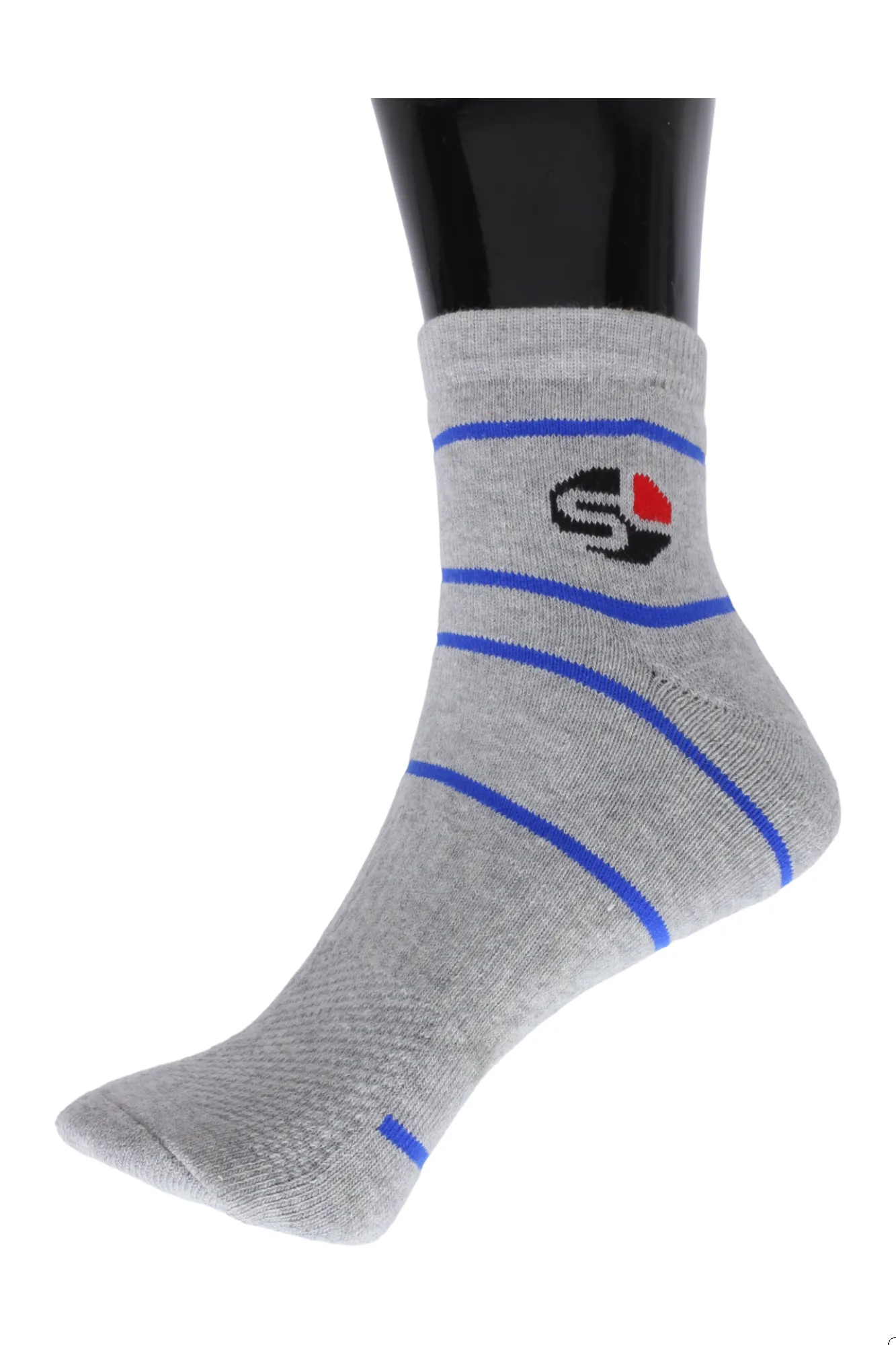 Premium sports ankle Washed socks 94006 (SET OF 1)