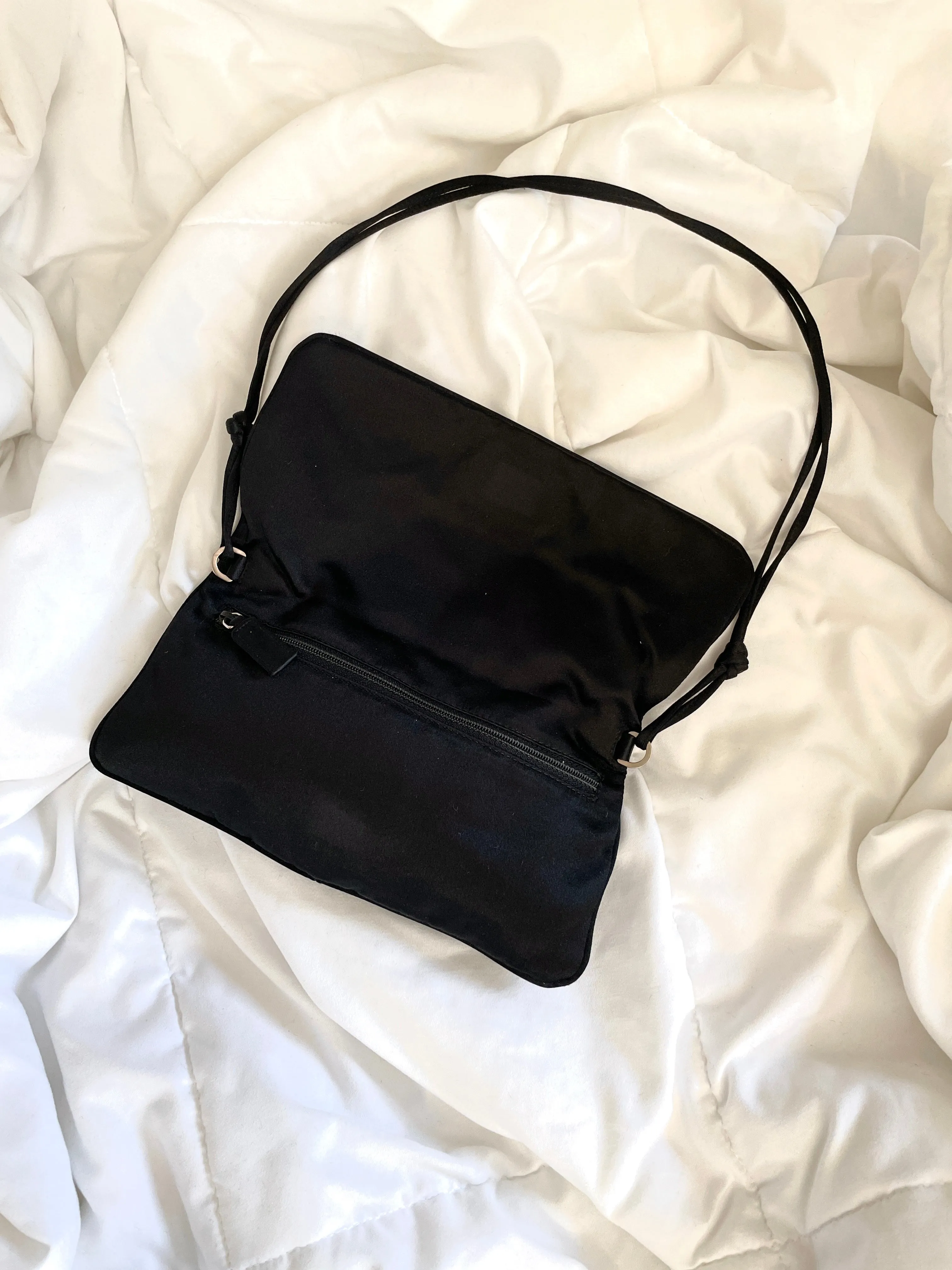 Rare Prada Calf Hair and Silk Bag w Mirror
