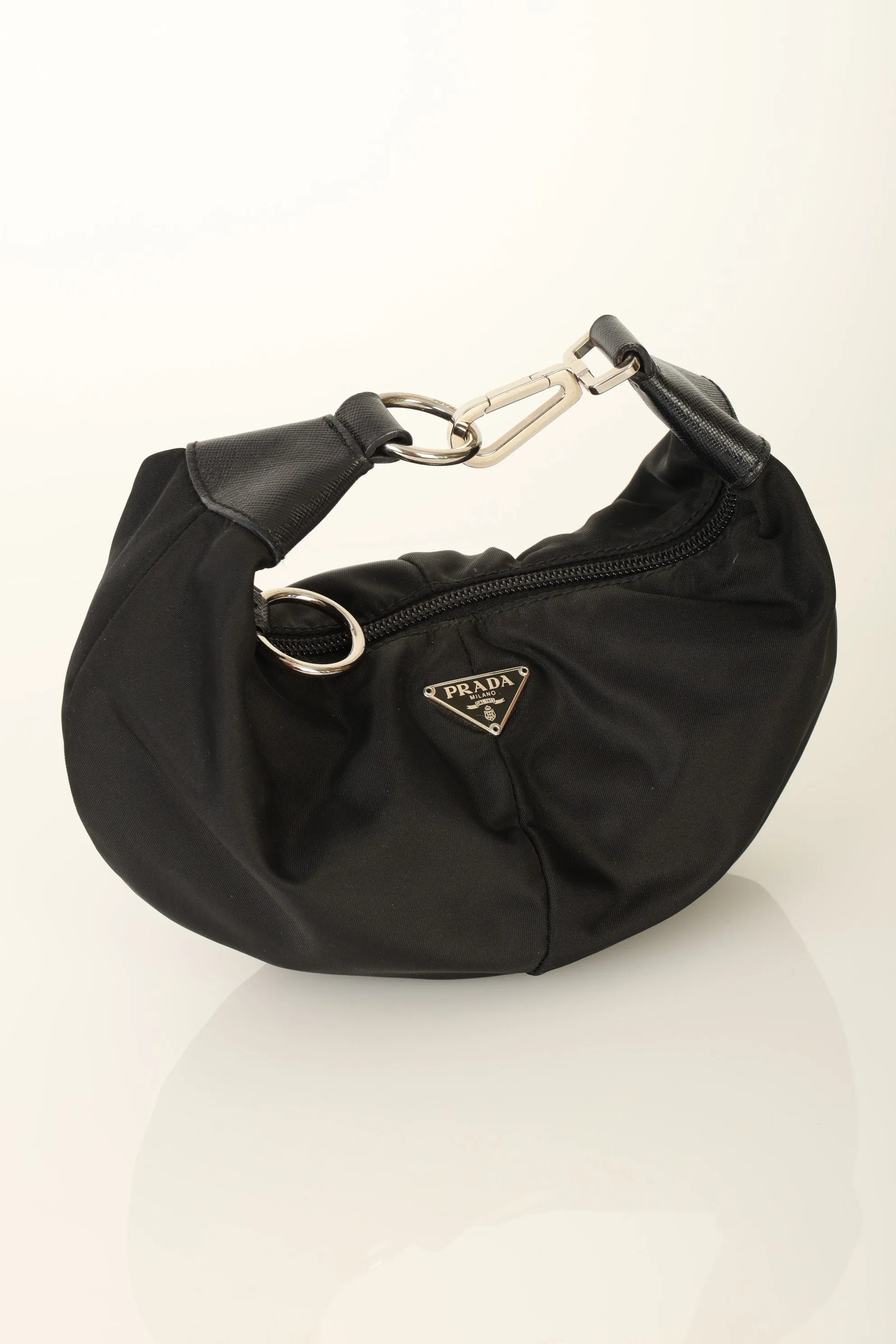 Rare Prada Nylon Bracelet Bag w/ Chain