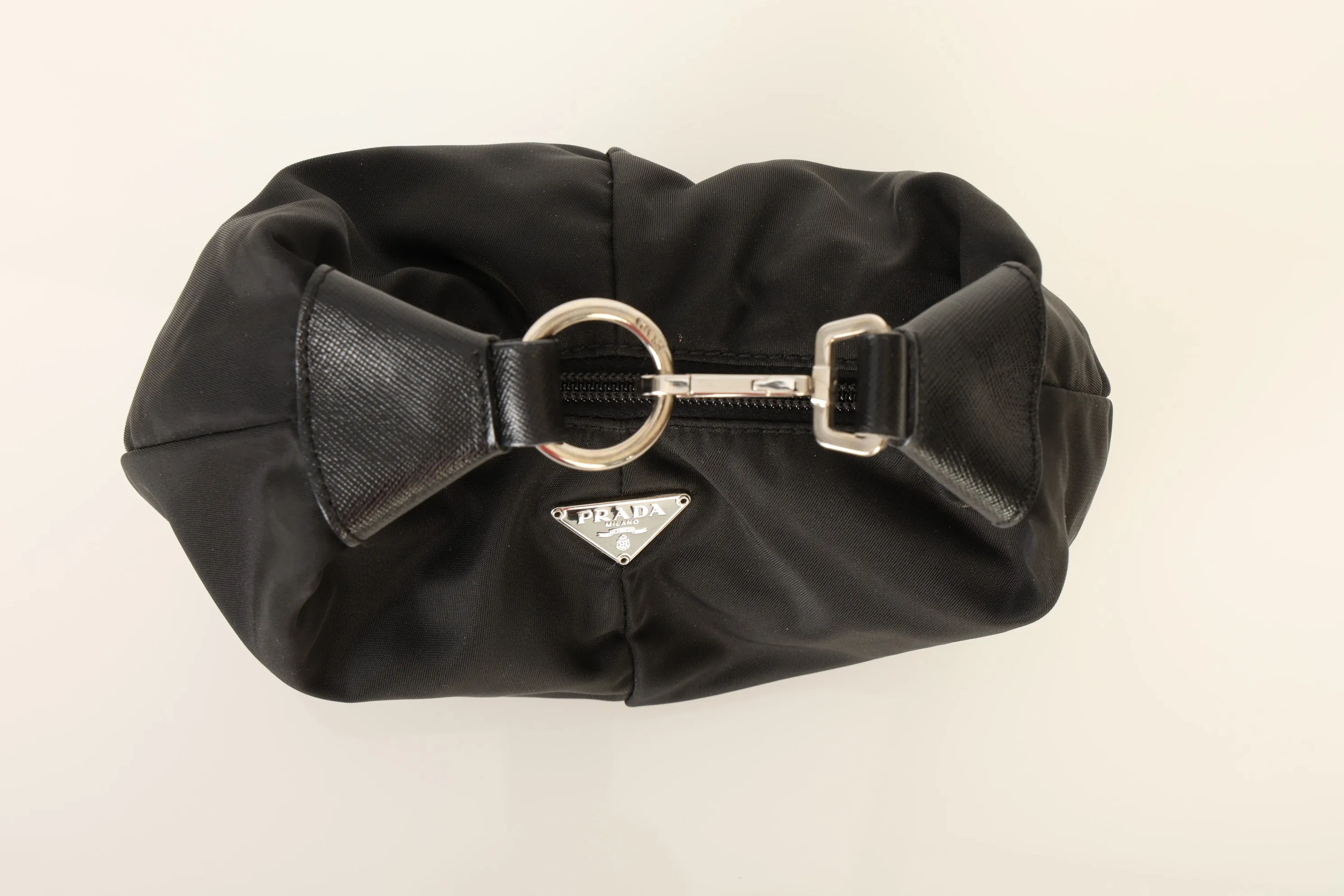 Rare Prada Nylon Bracelet Bag w/ Chain