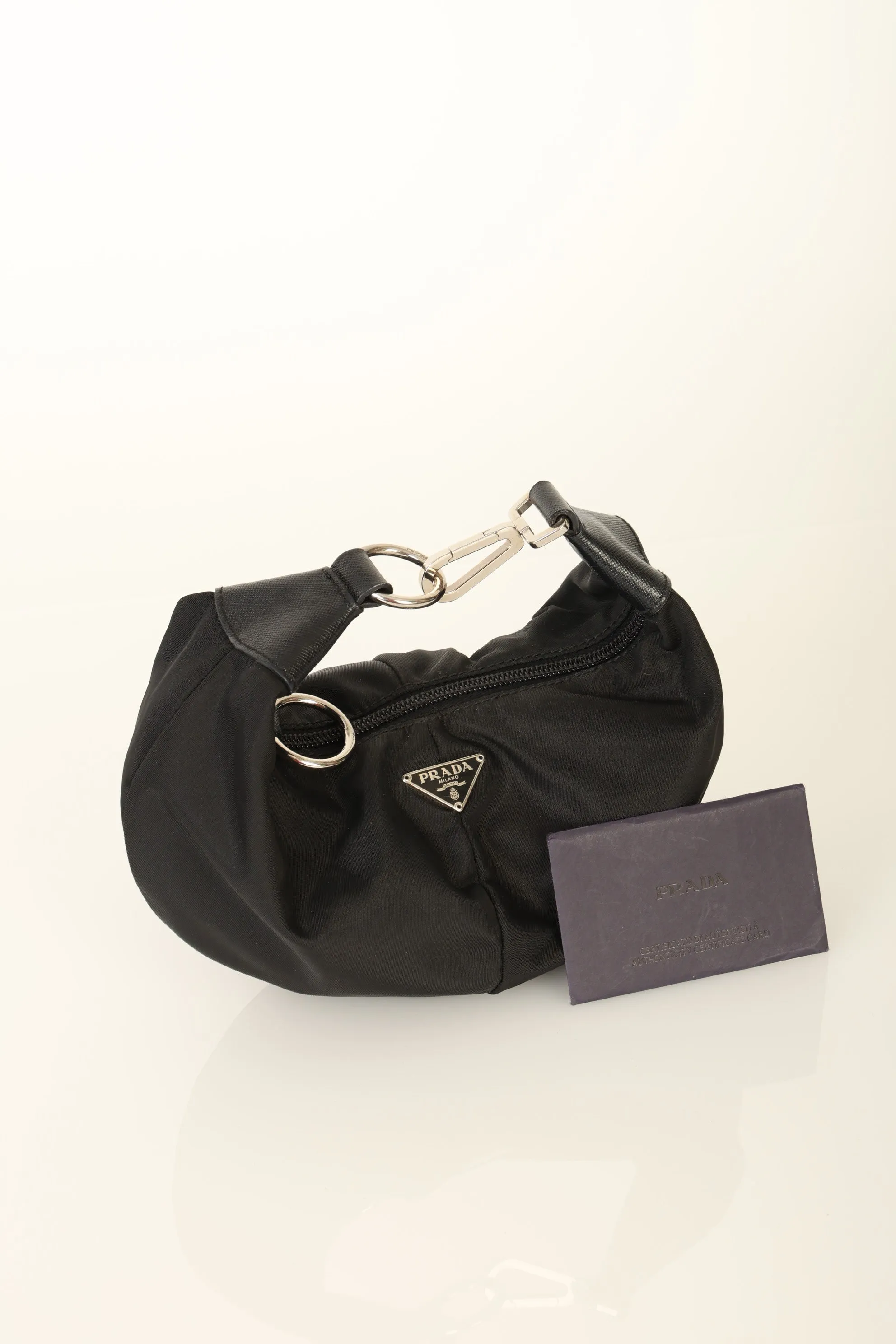 Rare Prada Nylon Bracelet Bag w/ Chain