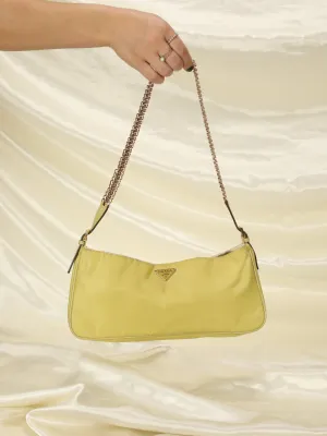 Rare Prada Nylon Lime Pochette