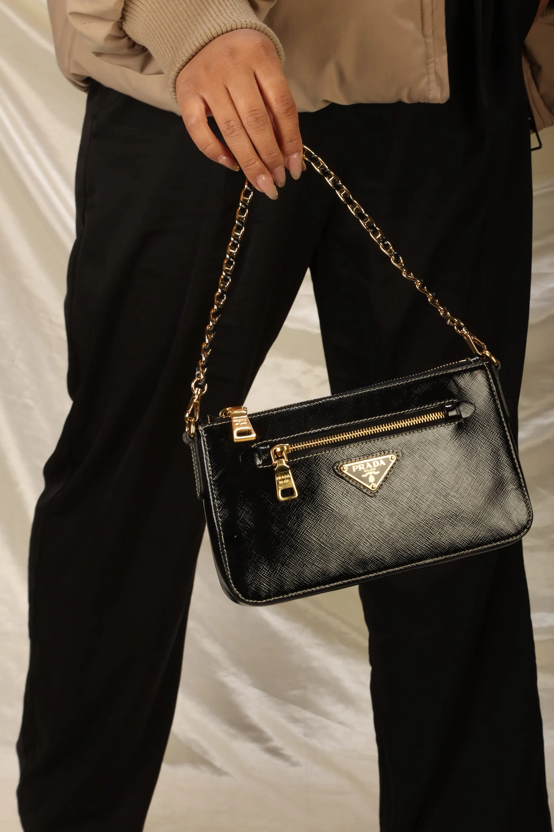 Rare Prada Saffiano Crossbody Pochette