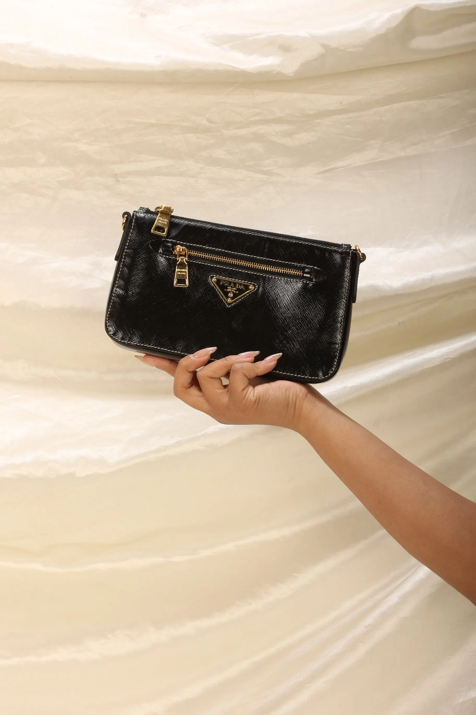 Rare Prada Saffiano Crossbody Pochette