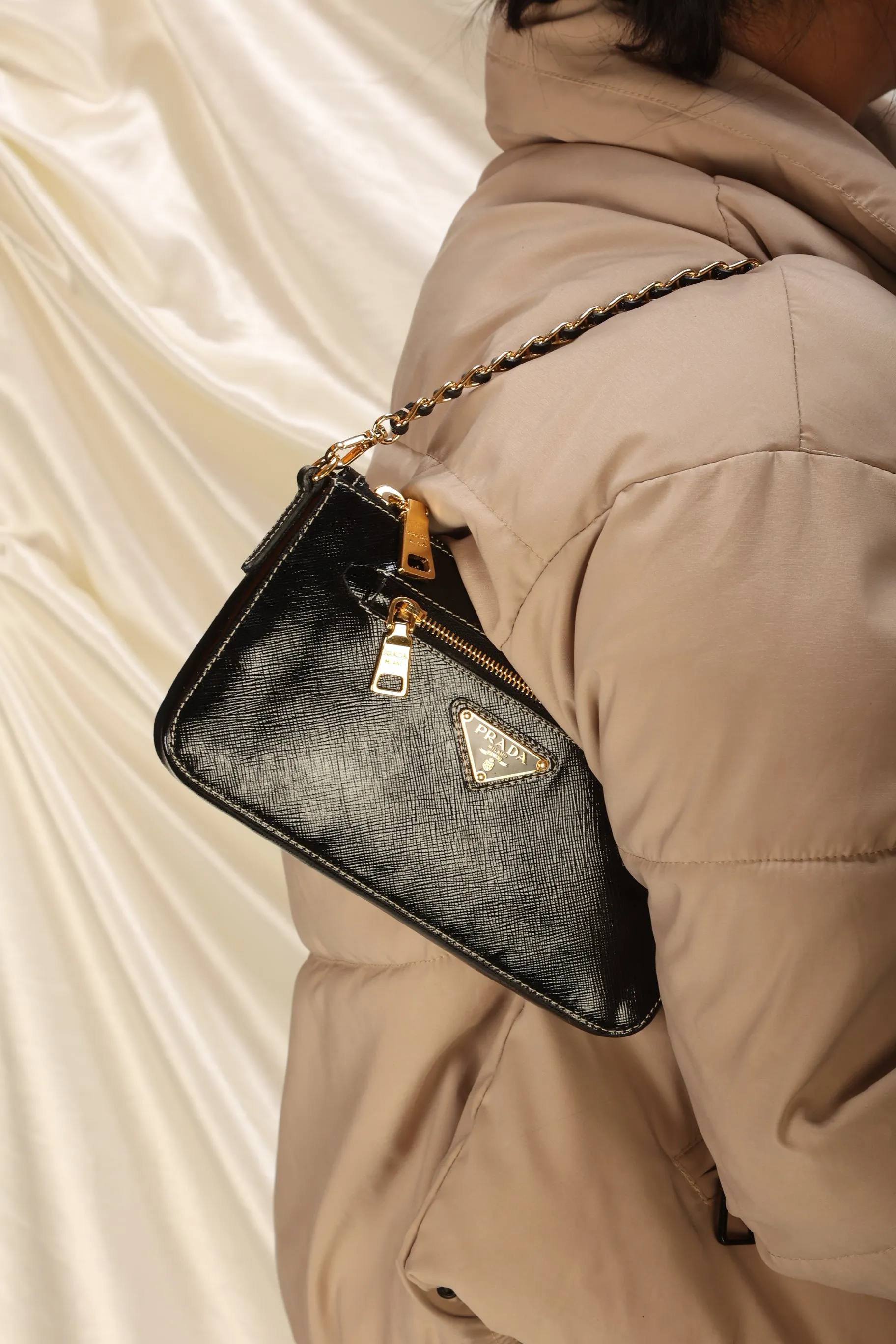 Rare Prada Saffiano Crossbody Pochette
