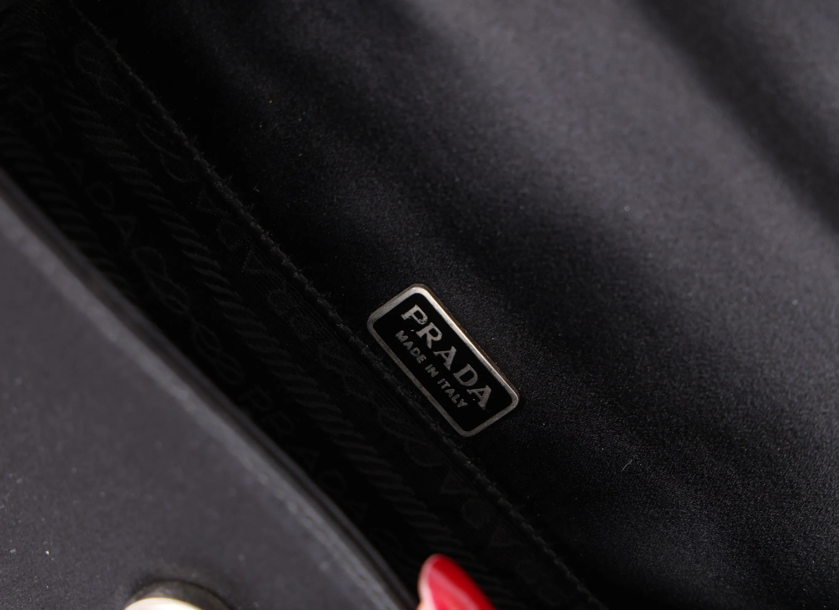 Rare Prada Satin Acrylic Mini Bag