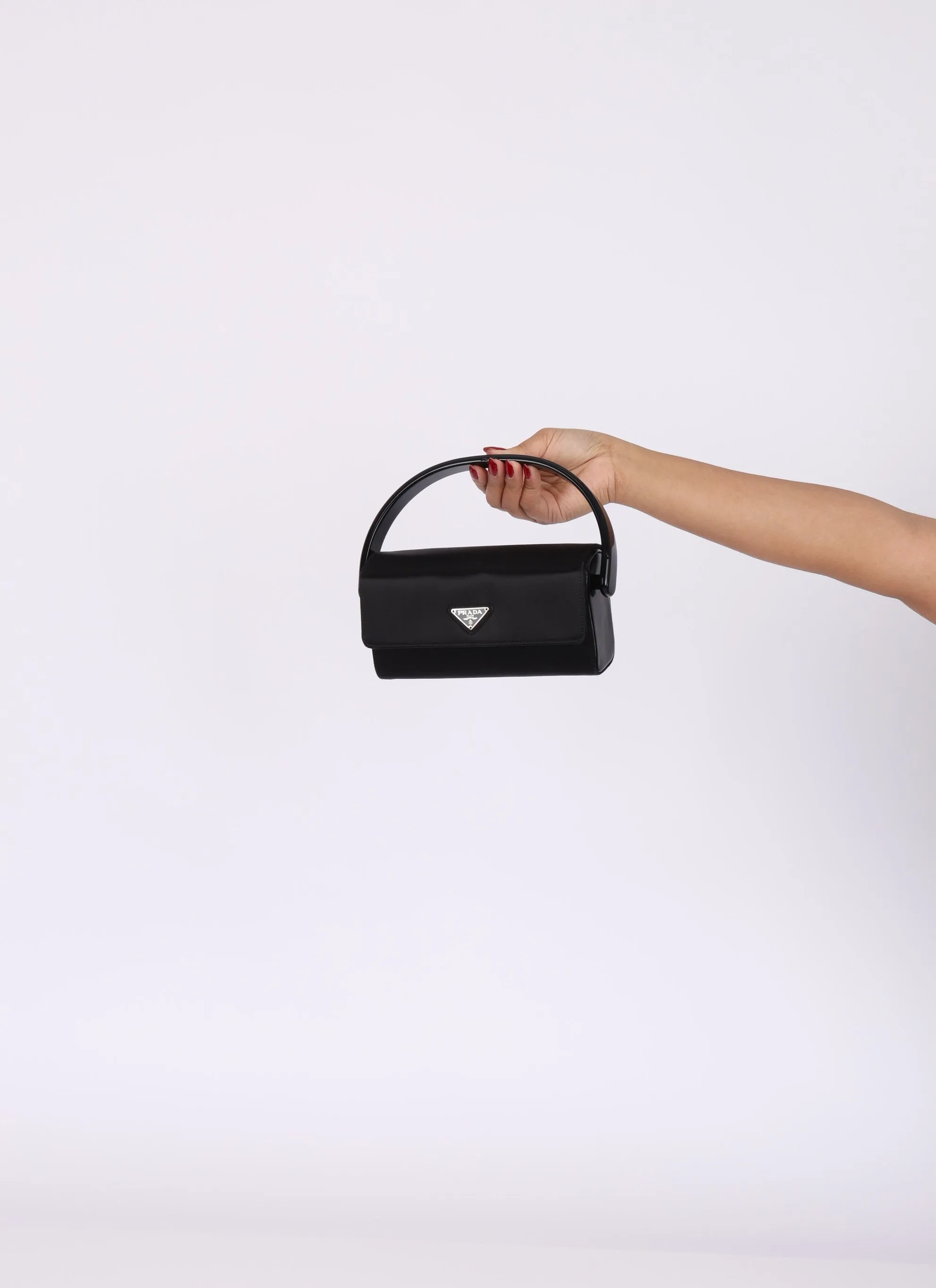 Rare Prada Satin Acrylic Mini Bag