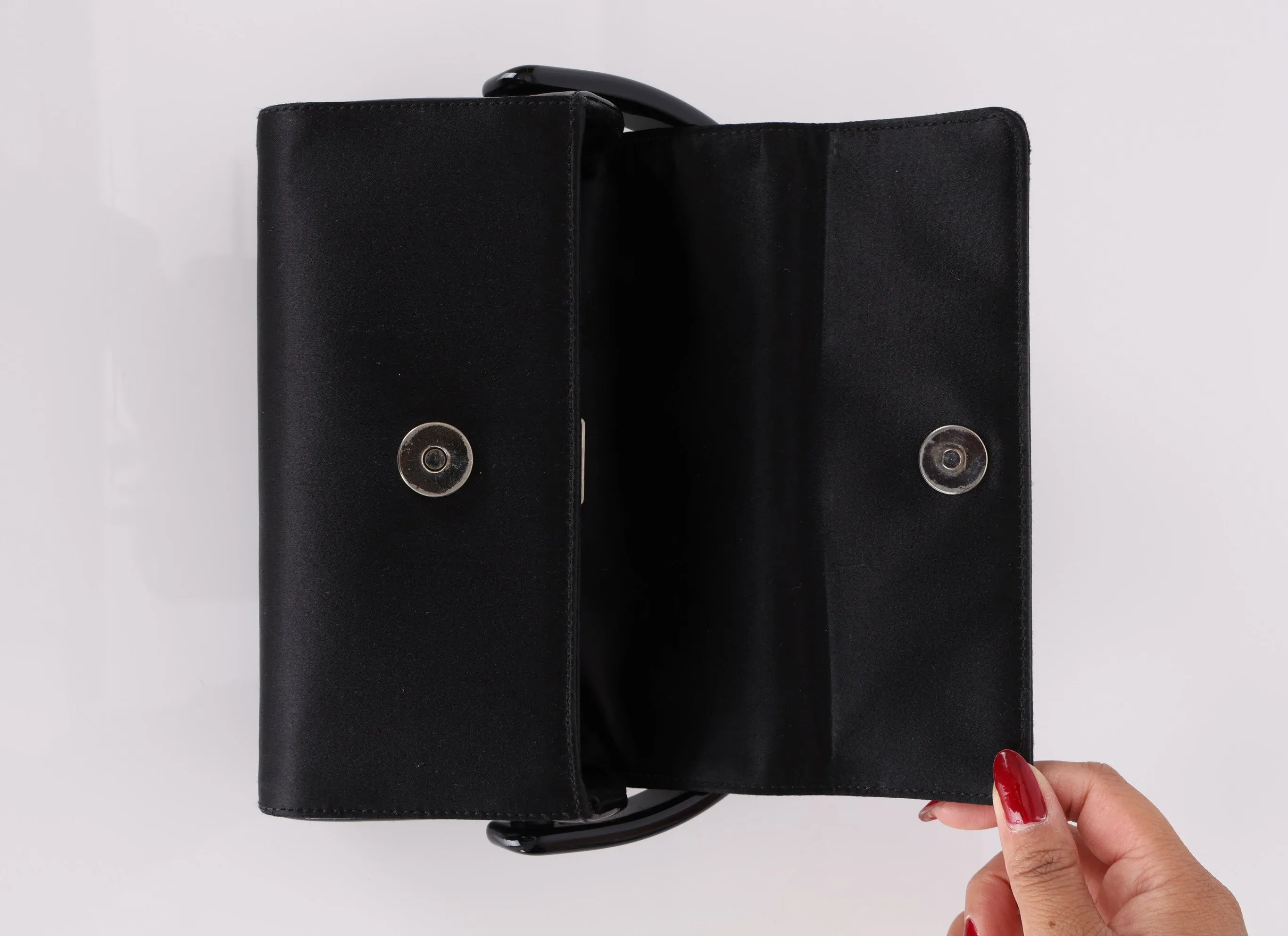 Rare Prada Satin Acrylic Mini Bag