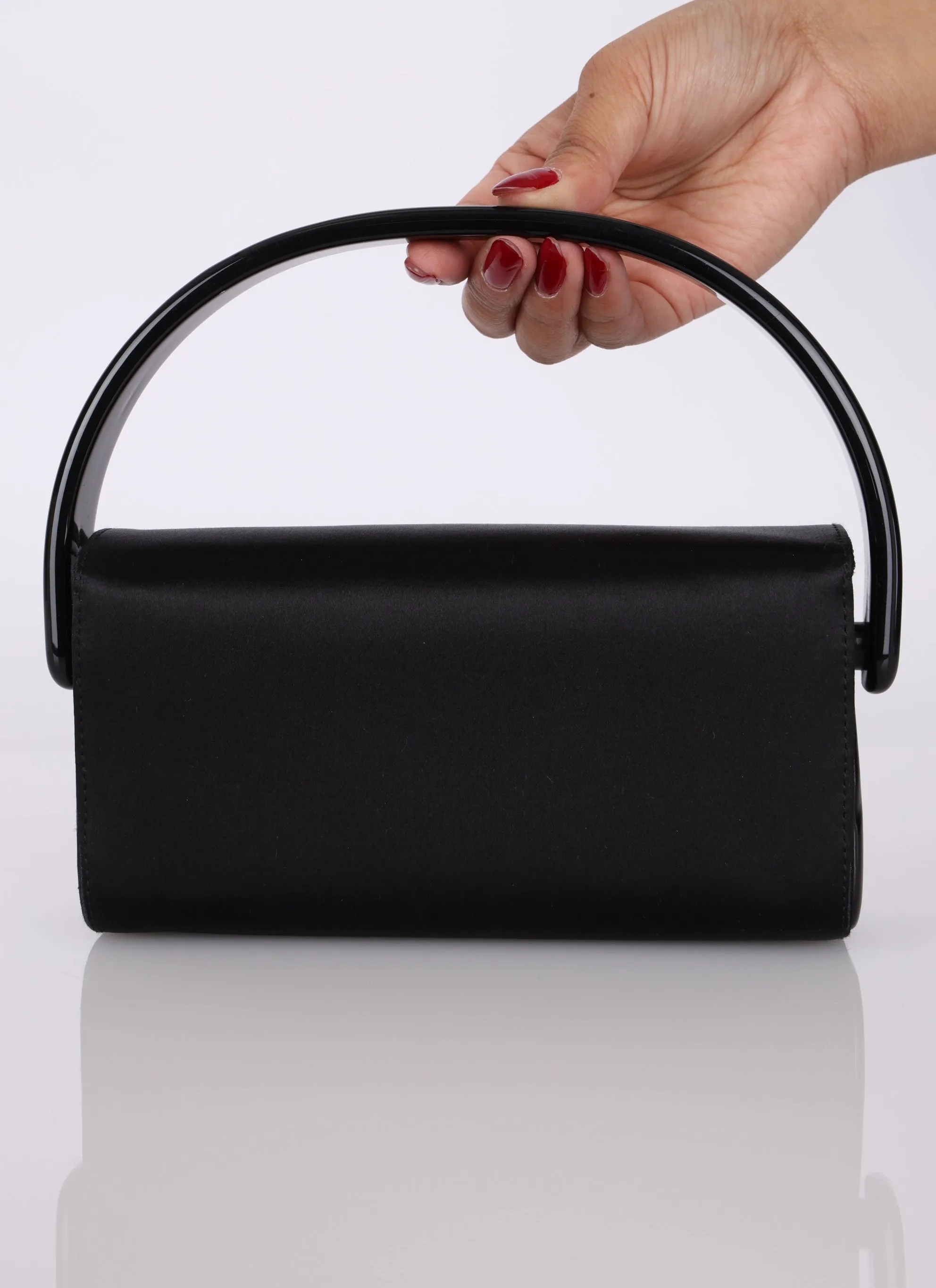 Rare Prada Satin Acrylic Mini Bag