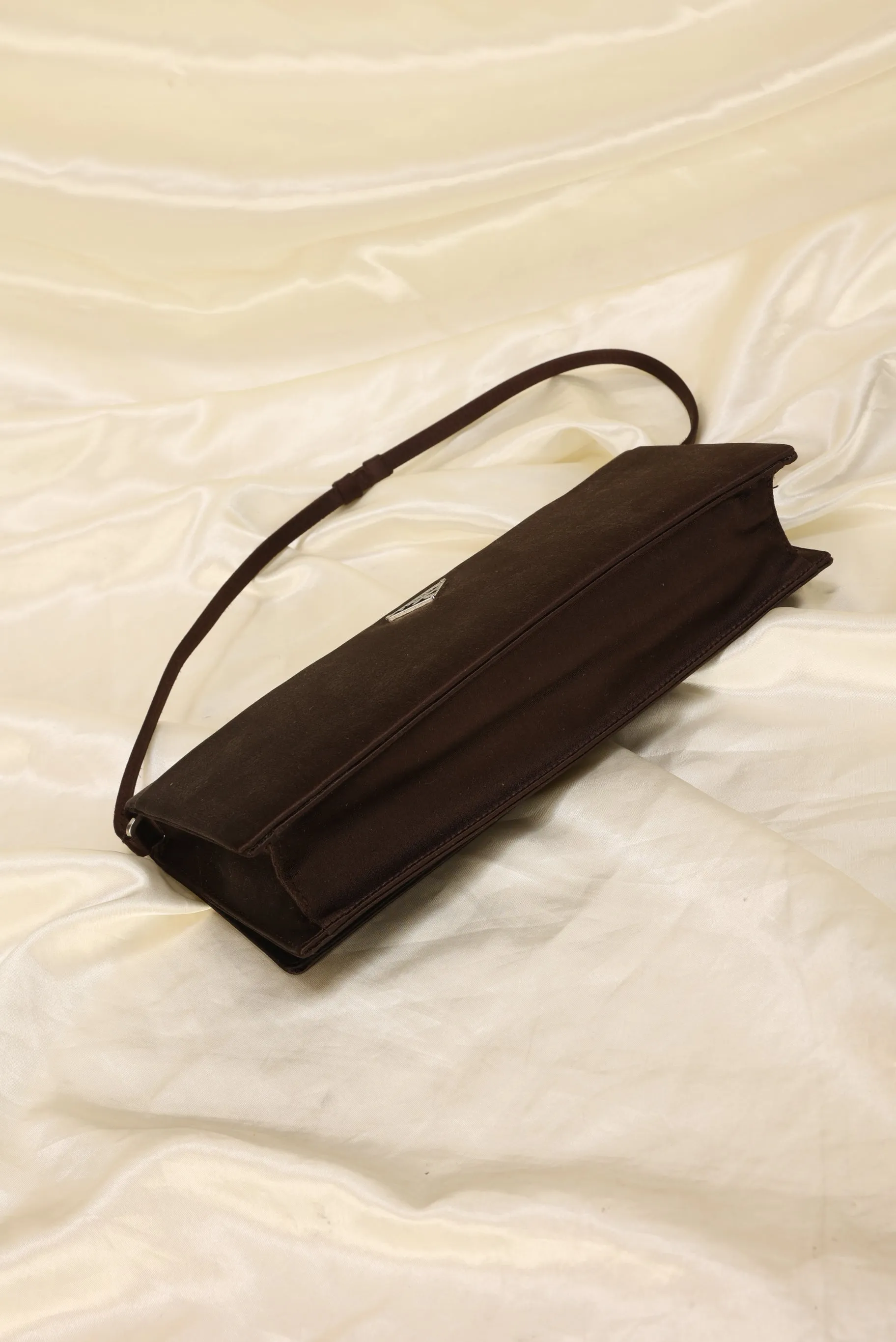 Rare Prada Satin Pochette With Mirror