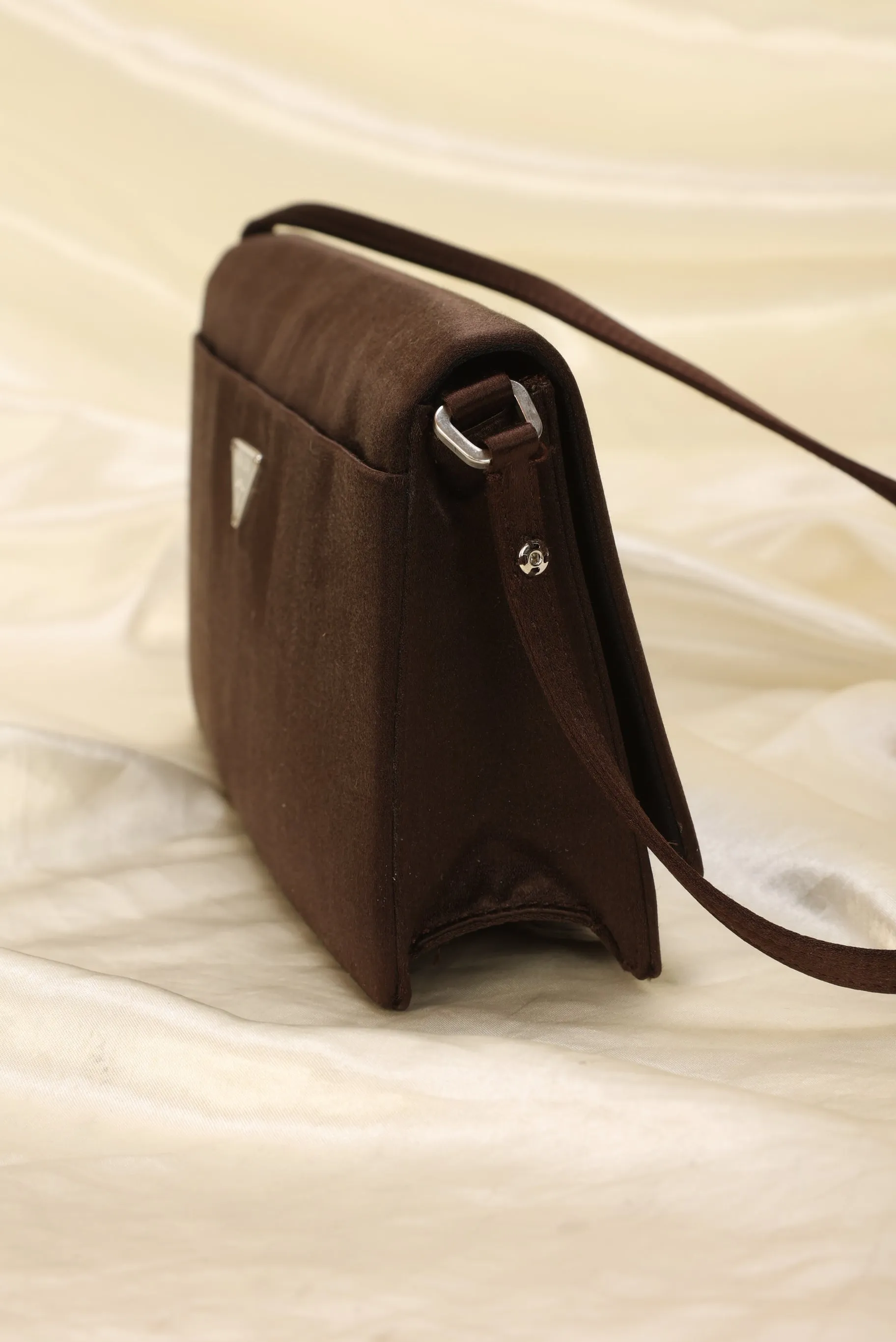 Rare Prada Satin Pochette With Mirror