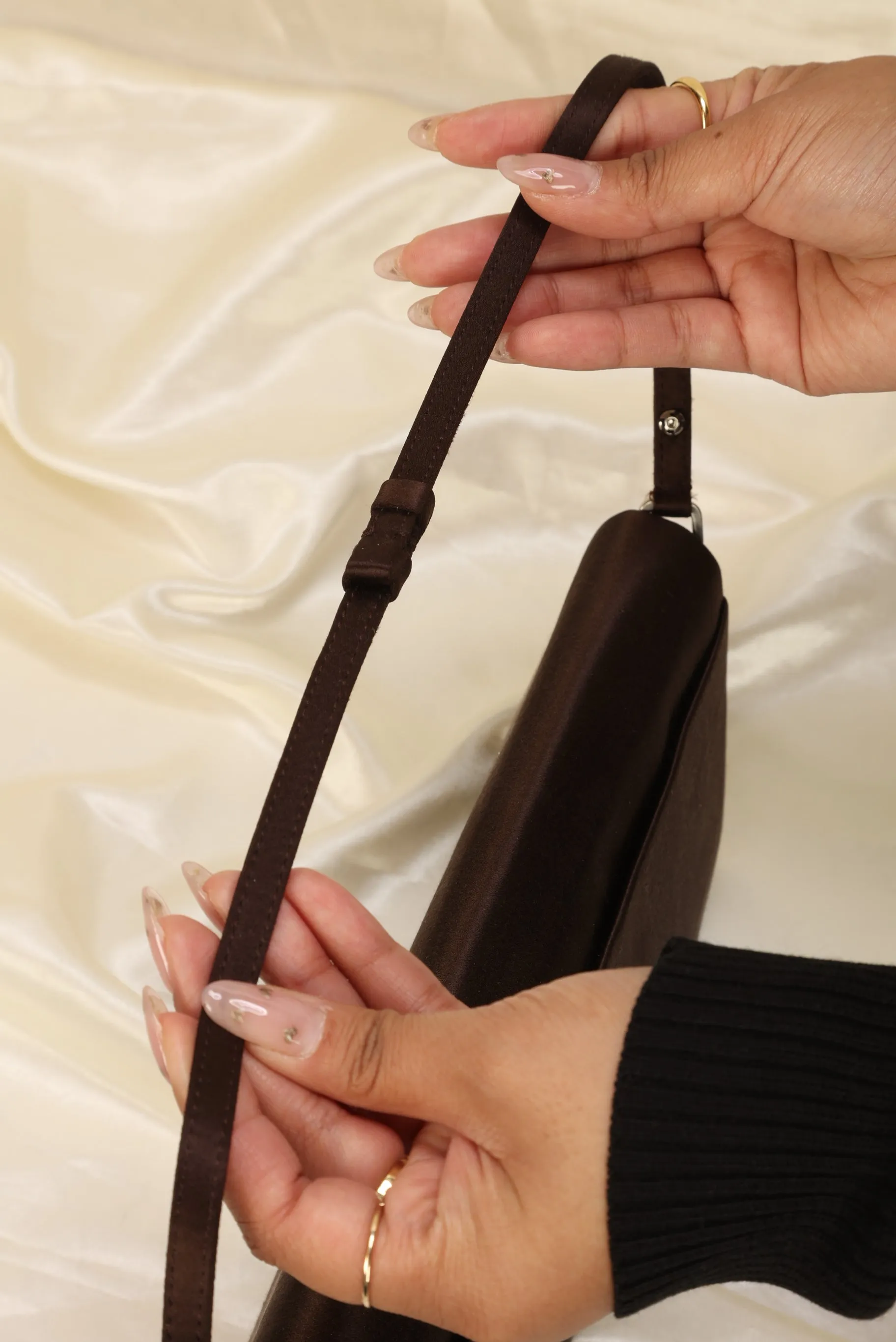 Rare Prada Satin Pochette With Mirror