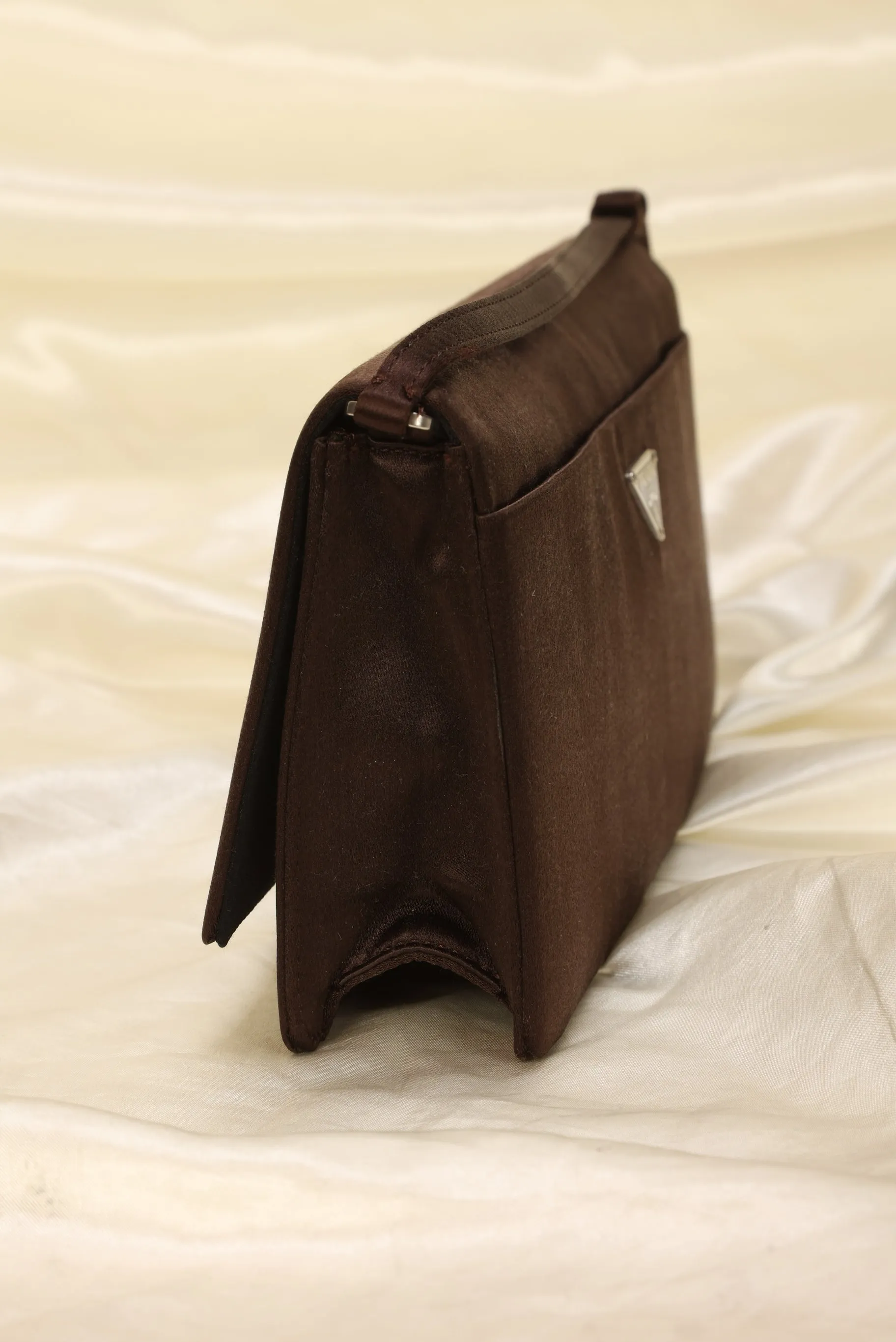 Rare Prada Satin Pochette With Mirror