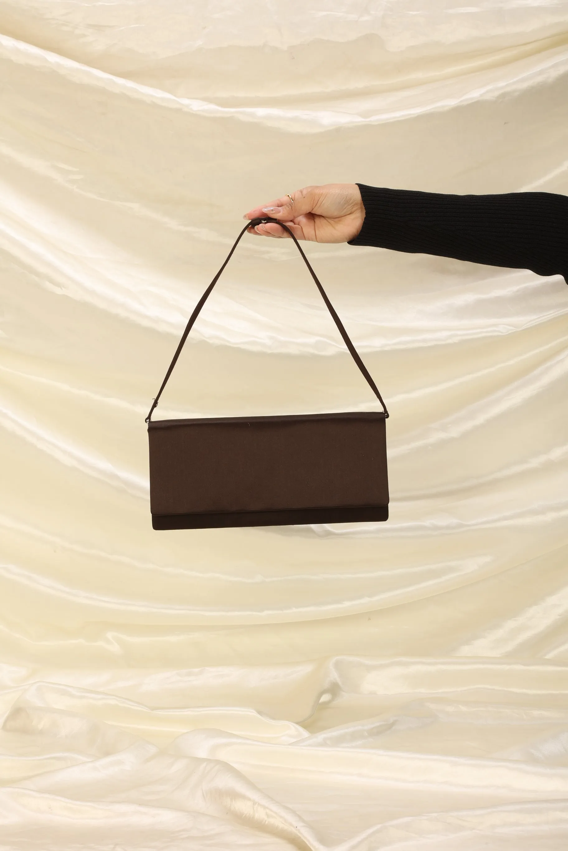 Rare Prada Satin Pochette With Mirror