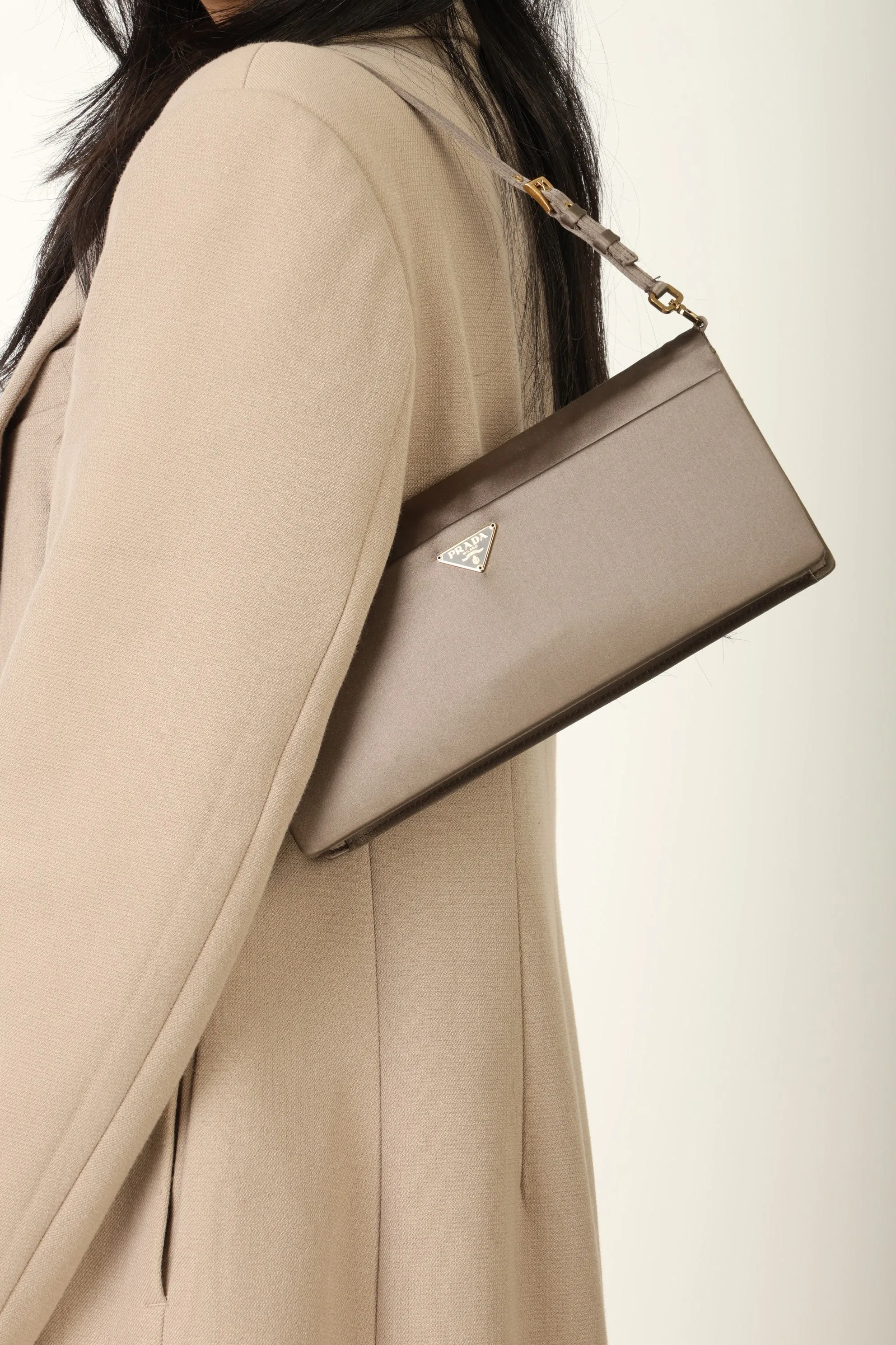 Rare Prada Satin Shoulder Bag