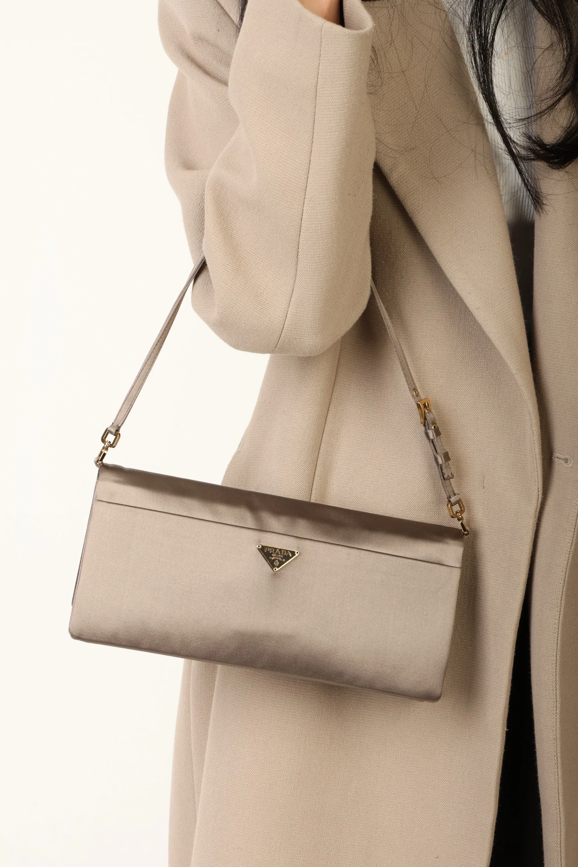 Rare Prada Satin Shoulder Bag