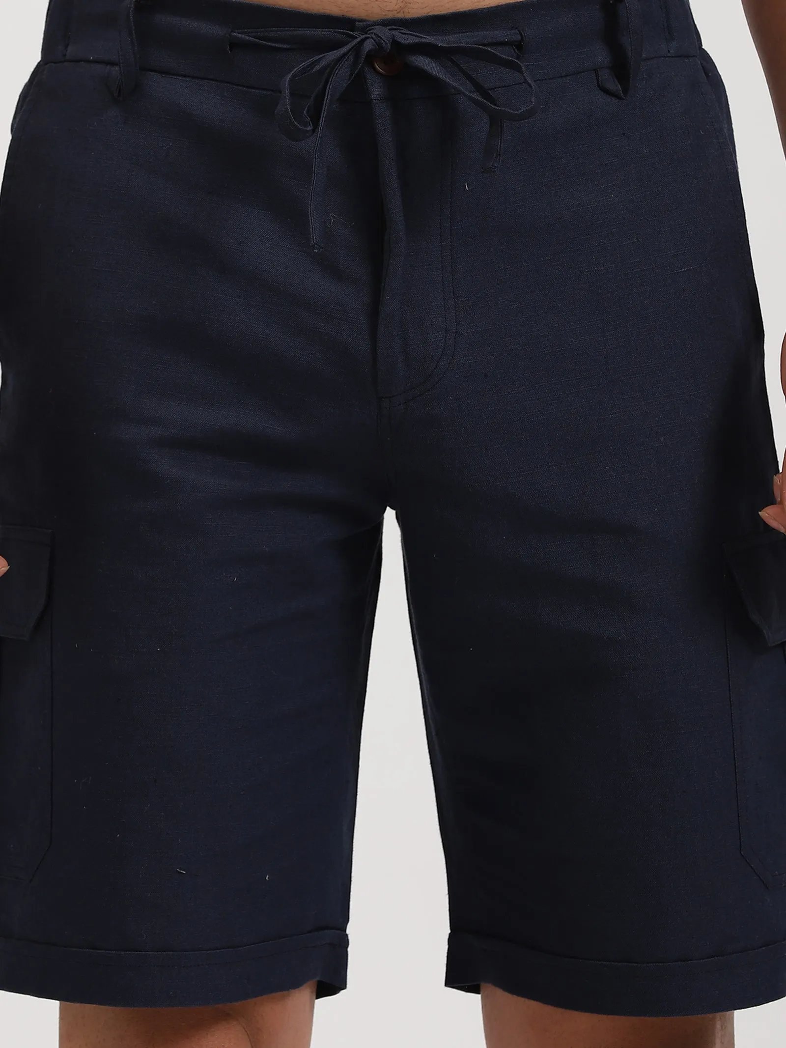 Reed - Linen Shorts - Navy