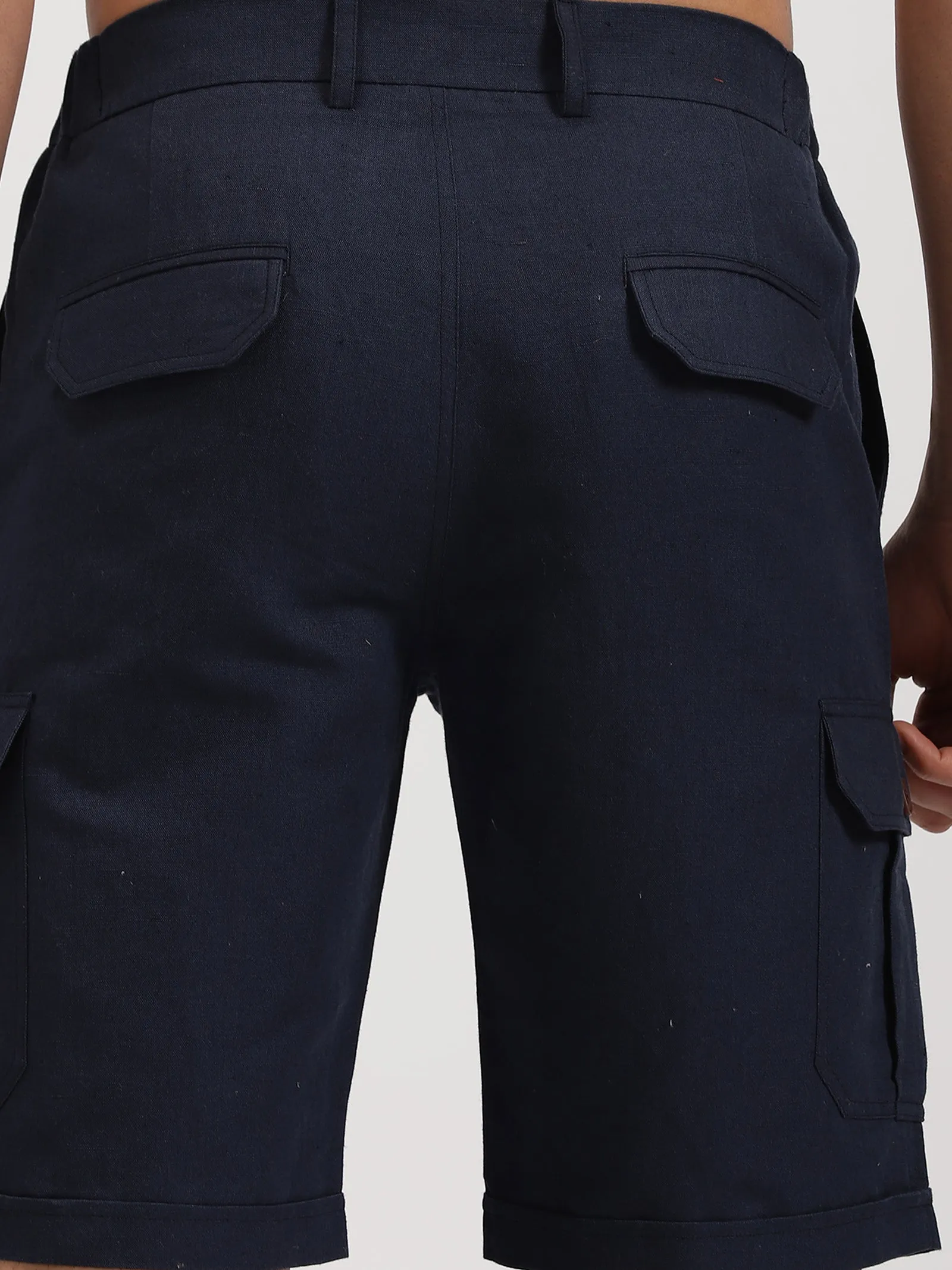 Reed - Linen Shorts - Navy