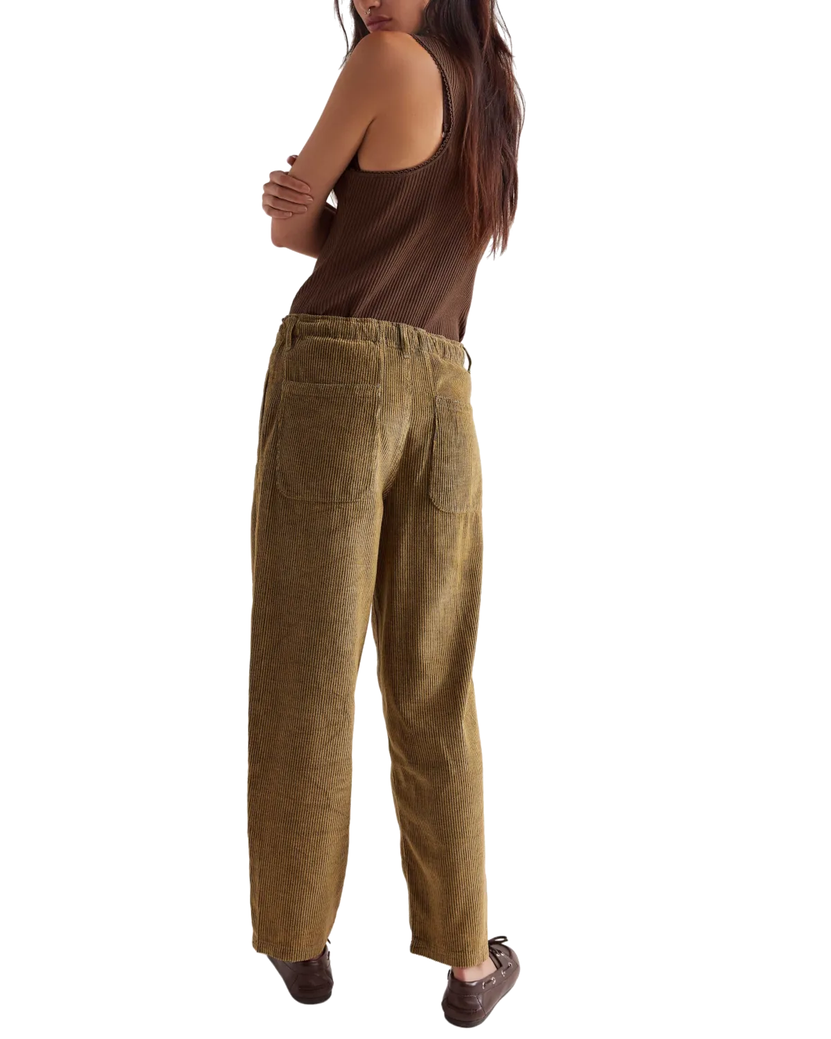 Roscoe Cord Pull On Trousers in Bermuda