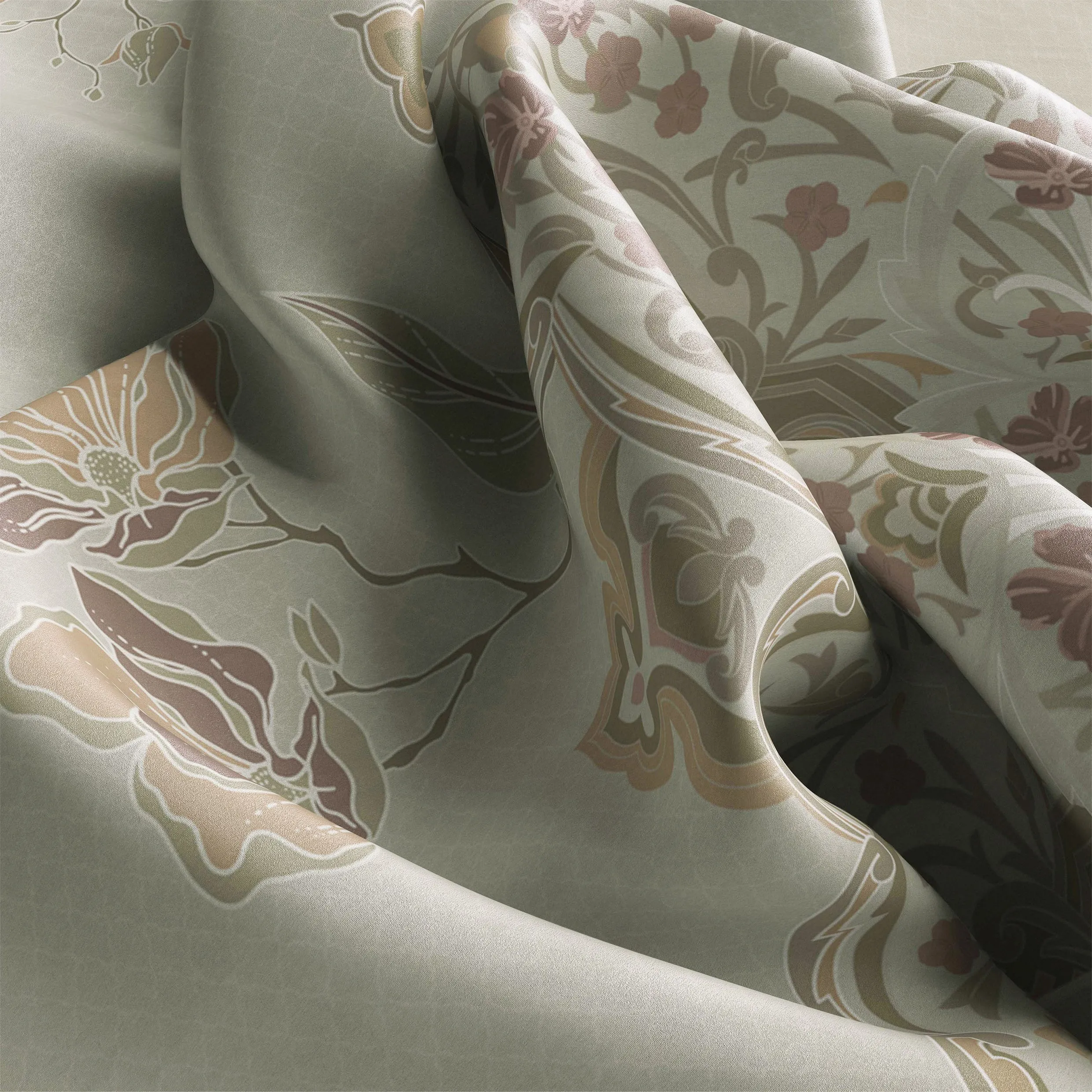 SAHRA Shawl in Tapestry Beige