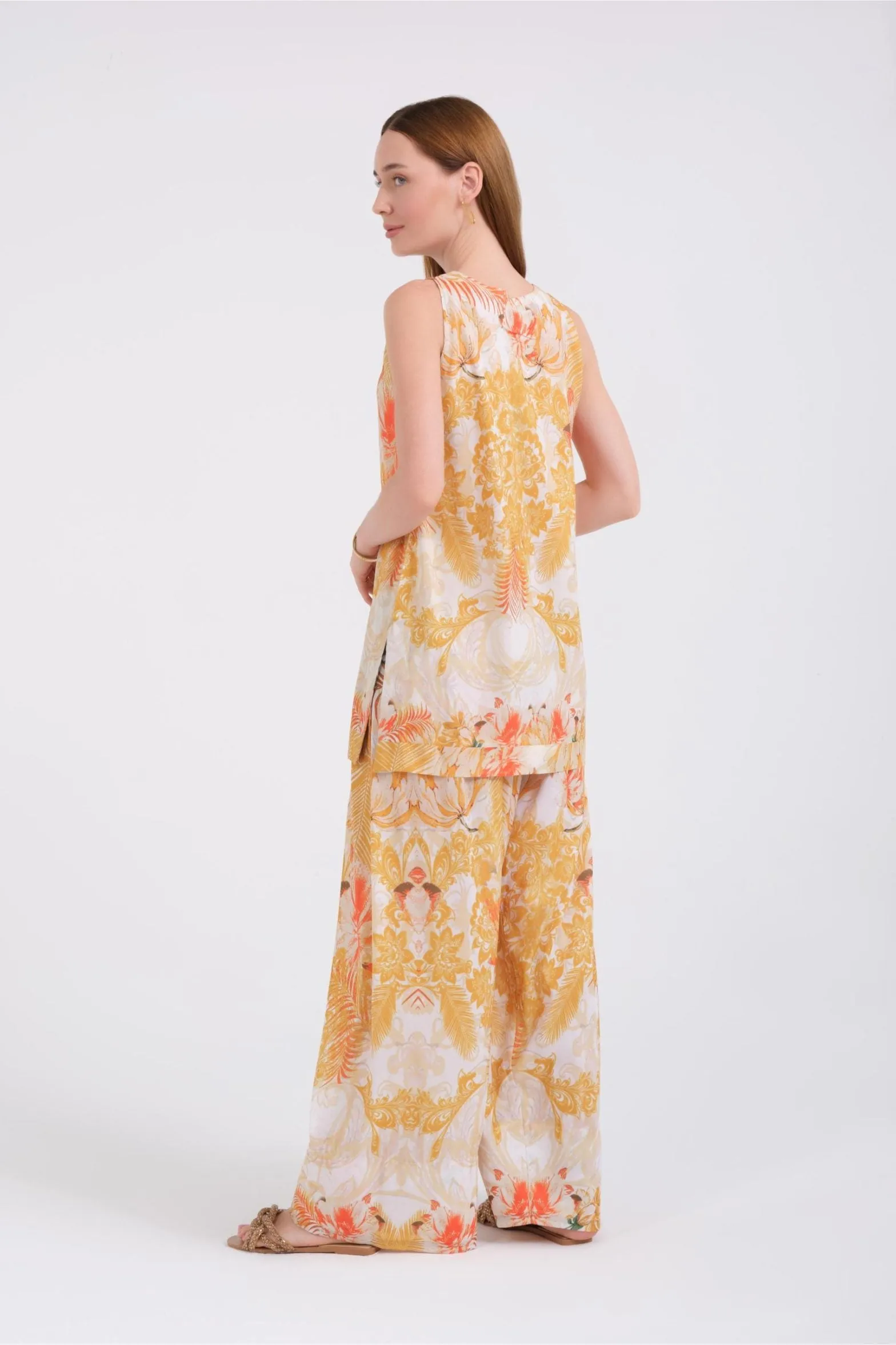 Shalwar Set'24 - Sunset Bloom