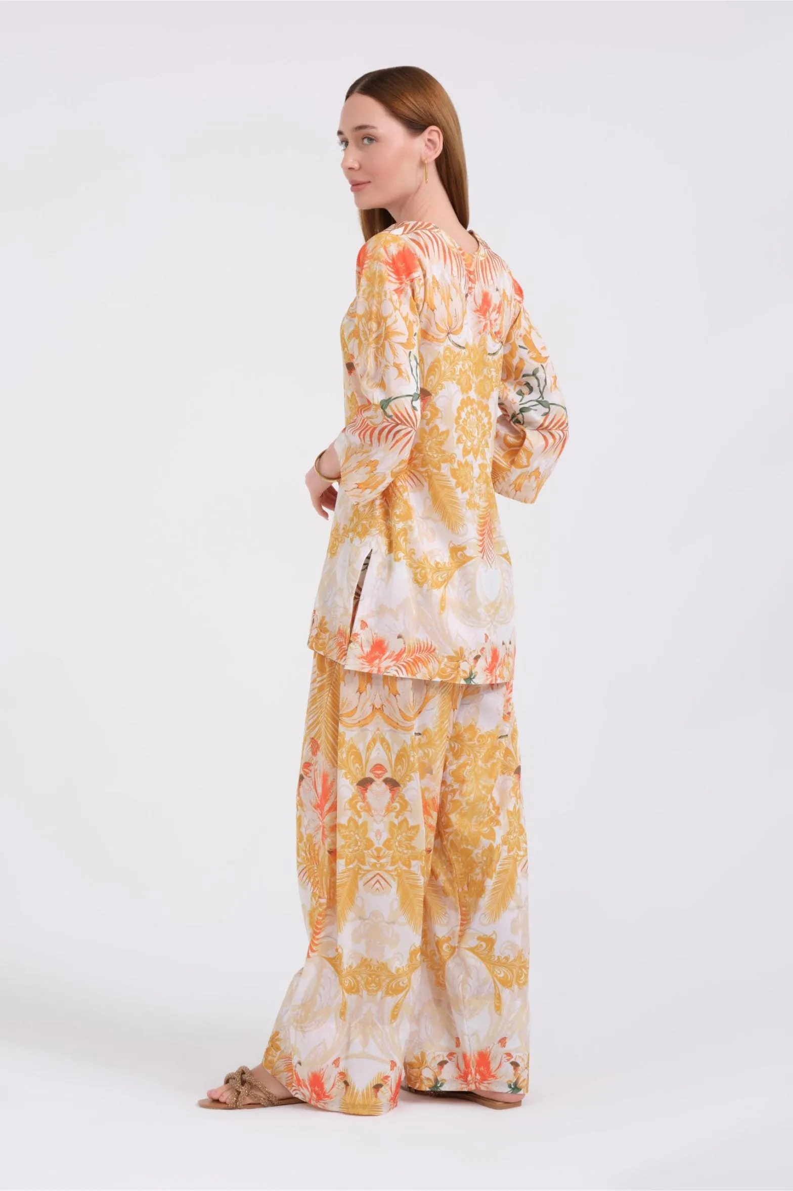 Shalwar Set'24 - Sunset Bloom