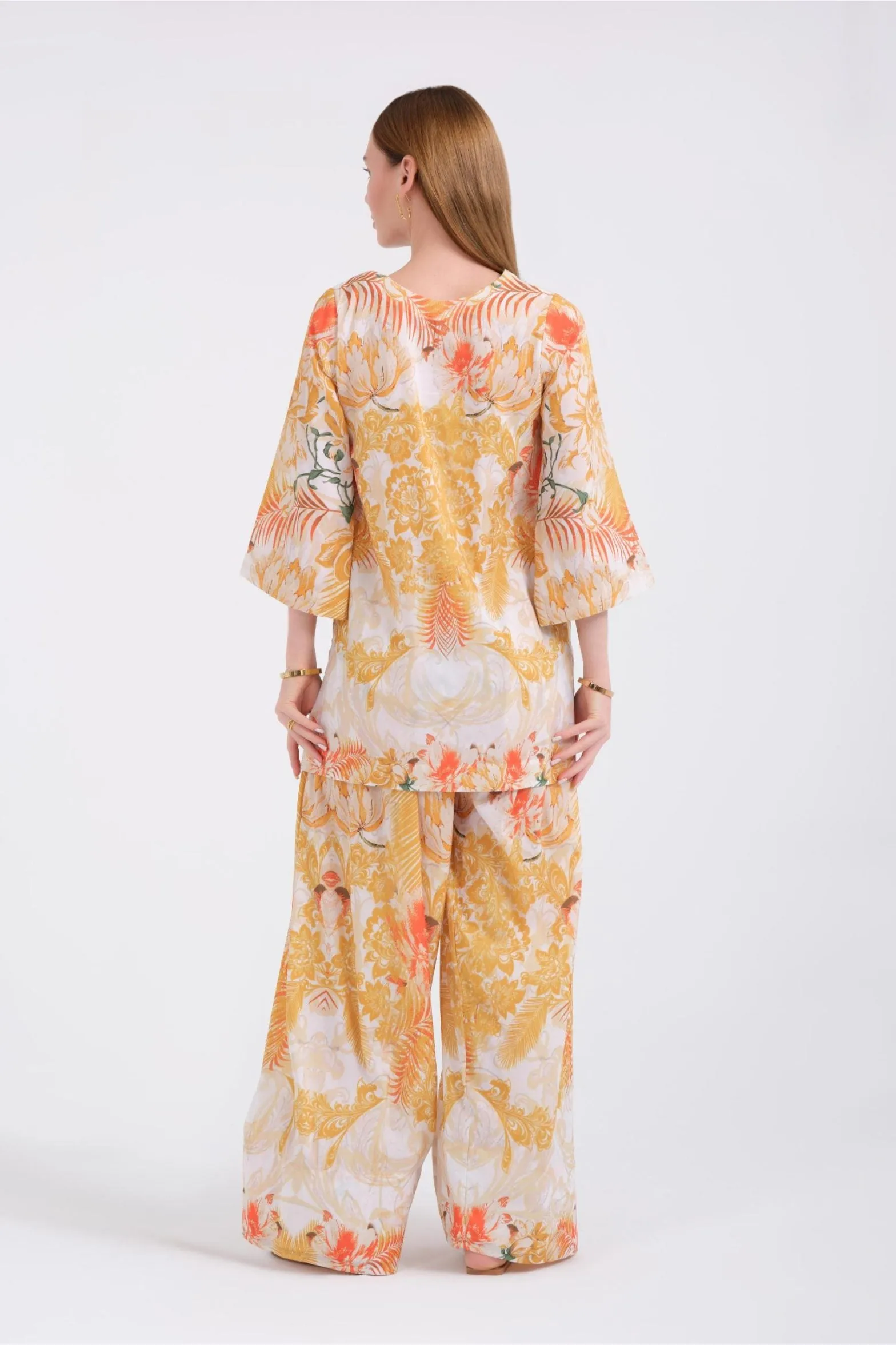 Shalwar Set'24 - Sunset Bloom
