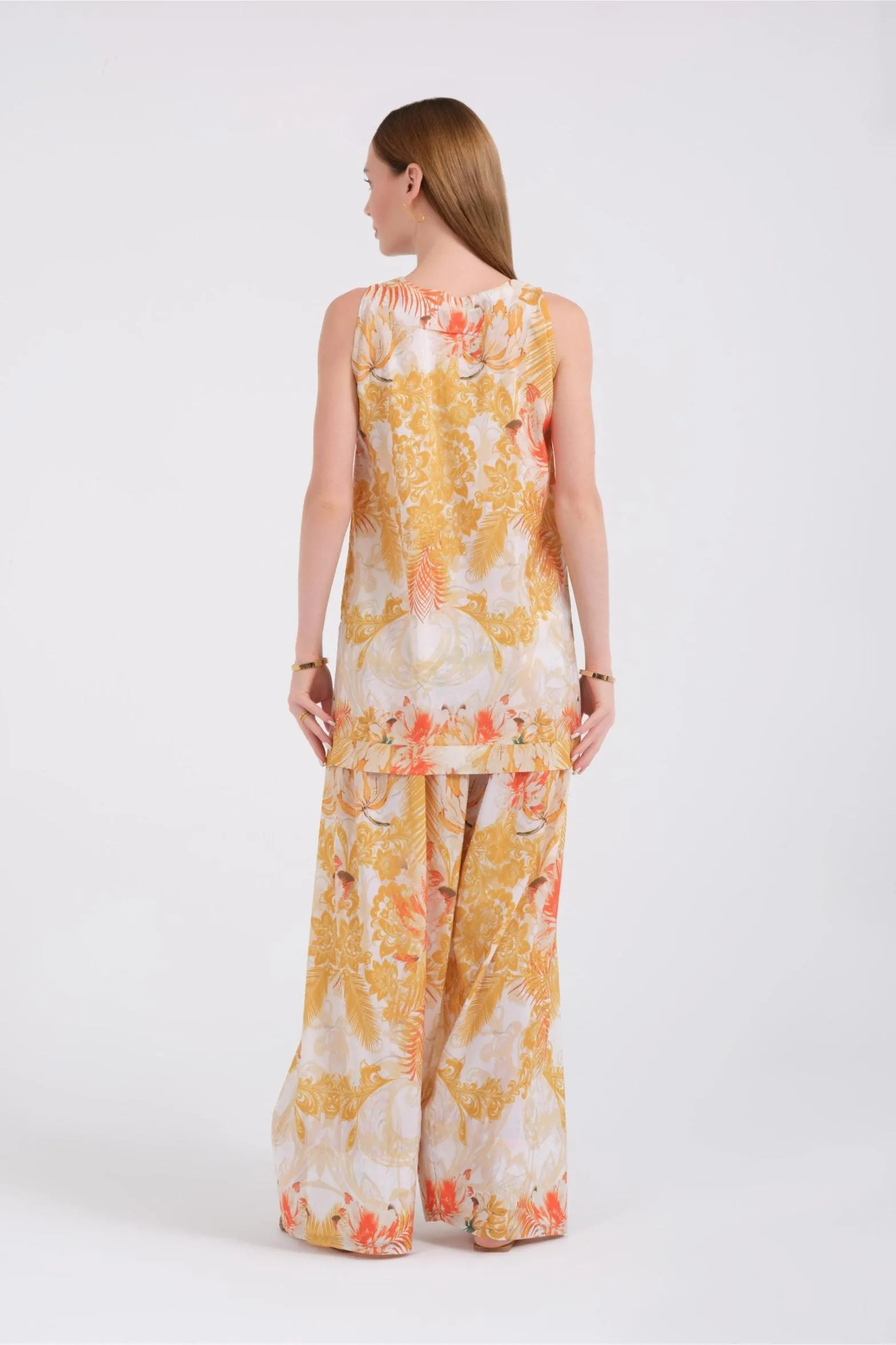 Shalwar Set'24 - Sunset Bloom