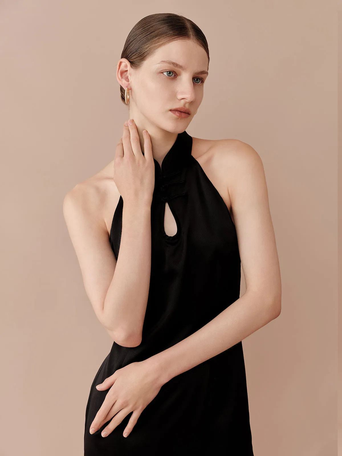 SILKINC Two-piece Lace Collared Dress