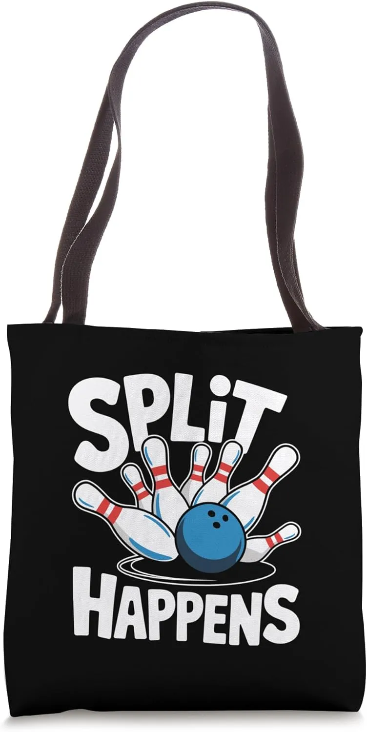 Split Happens, Bowling Player Tote Bag