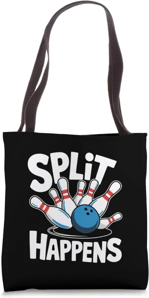 Split Happens, Bowling Player Tote Bag
