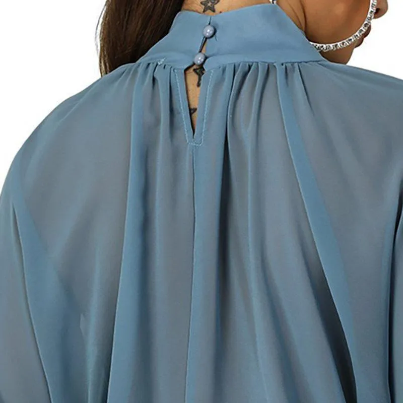 Women Chiffon Blouse, Batwing Sleeves