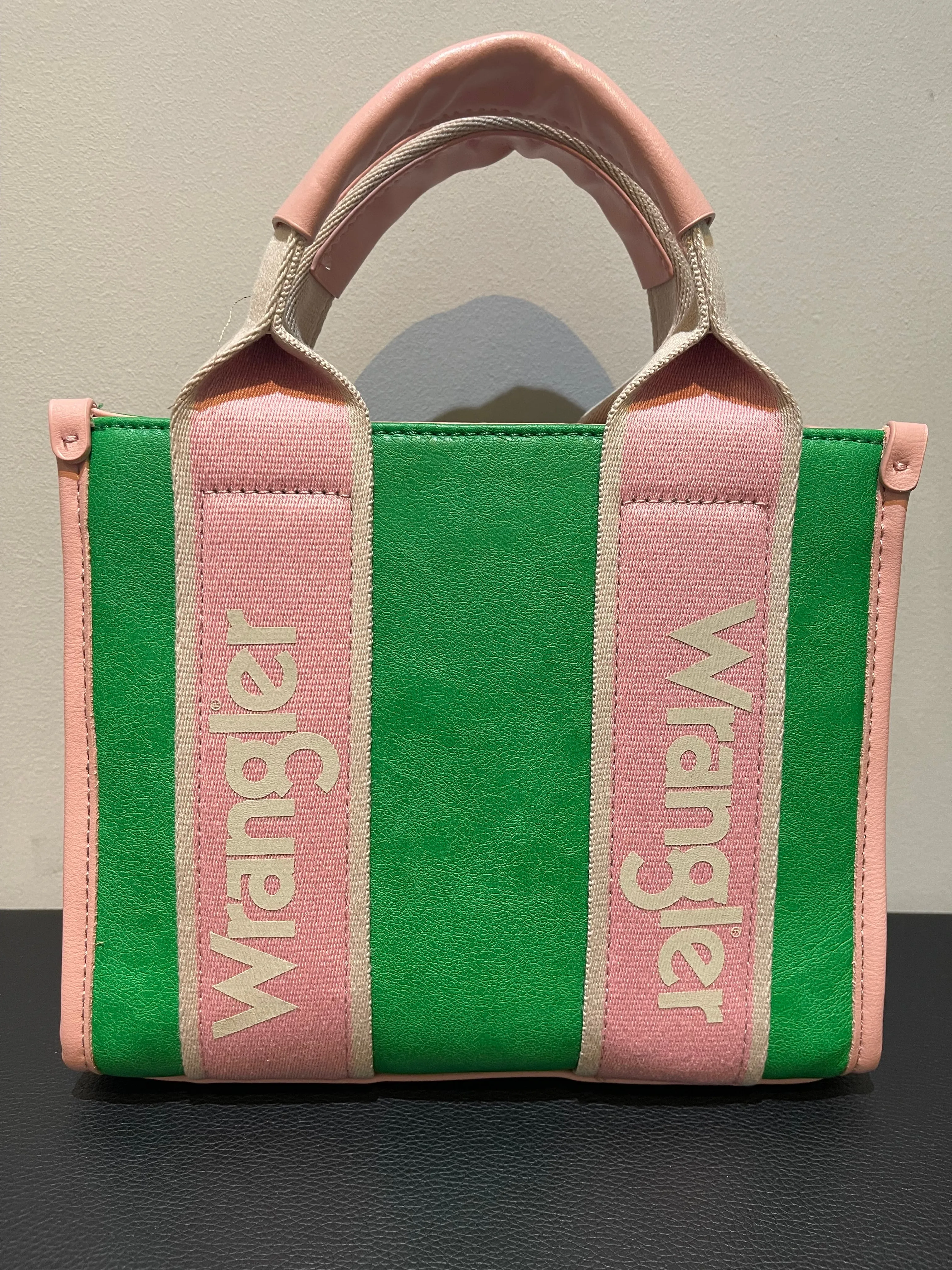Wrangler Color Block Small Tote/Crossbody -Green