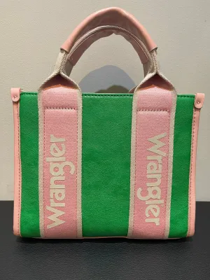 Wrangler Color Block Small Tote/Crossbody -Green